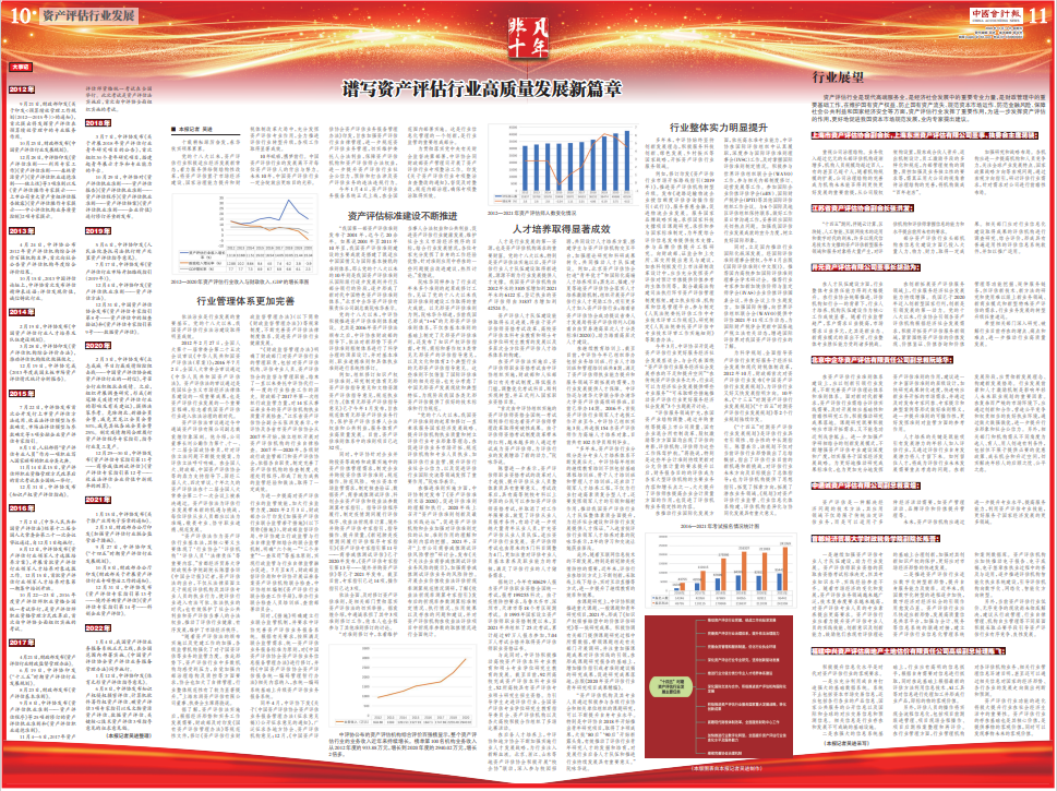 【献礼二十大】特殊十年 | 凯时娱乐评估蒋骁接受《中国会计报》采访，展望资产评估行业生长